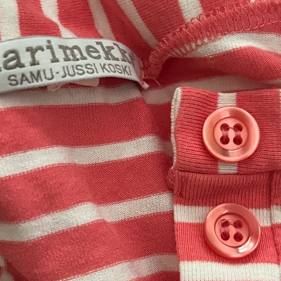 Sweet Vintage Marimekko Stripped Button Tee - Picture 4 of 5